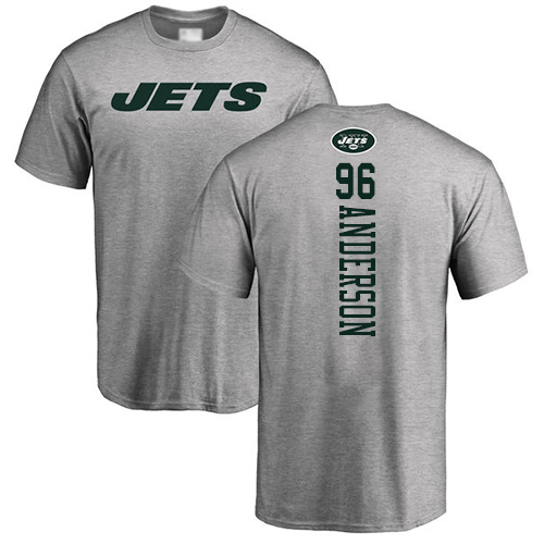 New York Jets Men Ash Henry Anderson Backer NFL Football #96 T Shirt